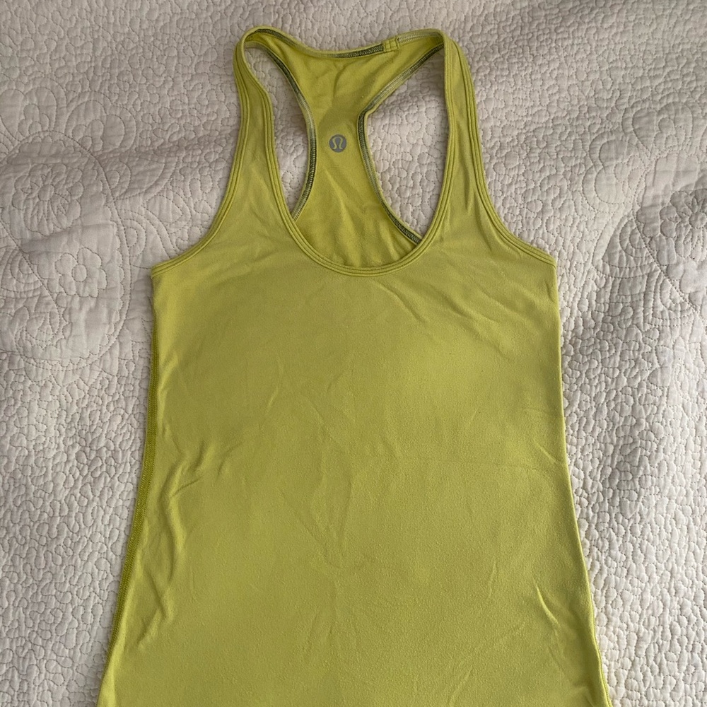 Lululemon yellow/green tank top